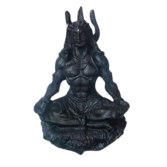 51Vmgc4VQmL._SX569_.jpg Shiva Dashboard Idol for Car | Mahadev Murti for Car Dashboard | Mini Lord Shiva Statue | Spiritual Decorative Idol for Home, Office & Vehicle | Premium Finish Religious Gift Item - Image 1